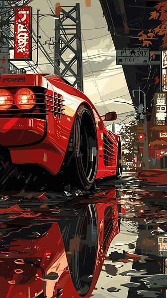 Ferrari Sport Car by Vicky Hanggara