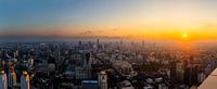 Skyline in de stad Bangkok  |  Thailand van Yvette Baur thumbnail