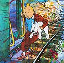 Tintin und Bobbie  von Frans Mandigers Miniaturansicht
