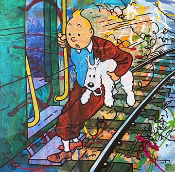 Tintin und Bobbie  von Frans Mandigers