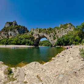 Le Pont d'Arc across the river Ardèche,