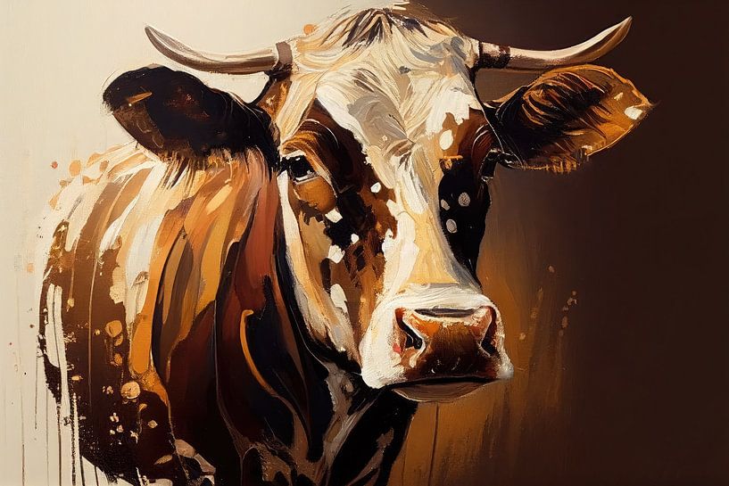 Portrait d'une vache par Bert Nijholt