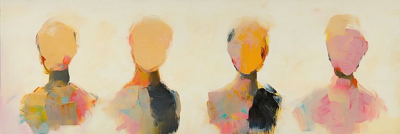 Abstrakte Menschen | Frauenfiguren von Kunst Laune