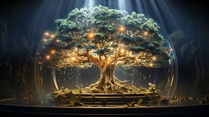 Baum des Lebens mit Erde