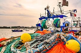 Fishing trawler in the harbour of Barfleur by Hilke Maunder