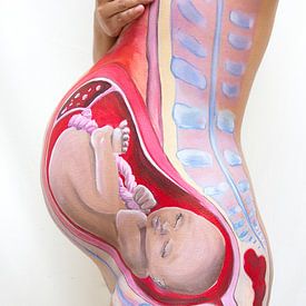 Foetus Art van Leonie Versantvoort