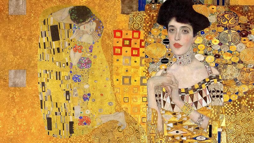 Remix The Kiss &amp; Adéle Boch - Gustav Klimt par Moonheart Artworks