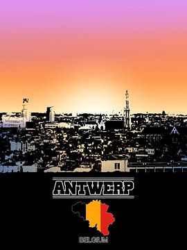 Antwerp by Printed Artings