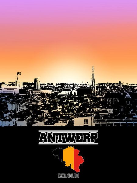 Antwerpen van Printed Artings