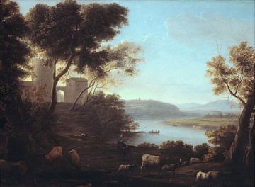 Pastorale landschap: The Roman Campagna, Claude Lorrain