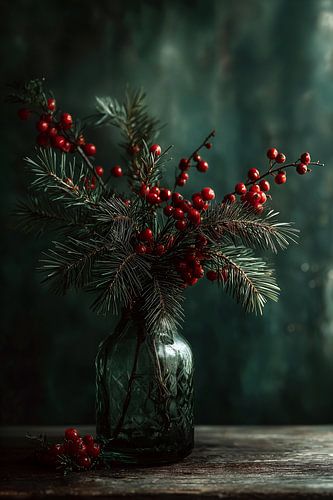 Winterrote Beeren im Glas Nr. 1