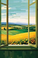 Painting as if looking outside 7.54