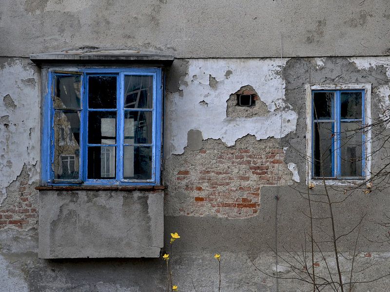 Old house - Blue windows by Christine Nöhmeier