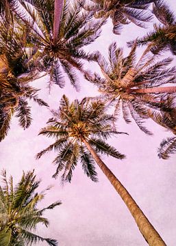 PASTEL PALM TREES no5A by Pia Schneider