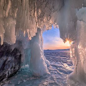 Grotte de glace sur Joanne de Graaff