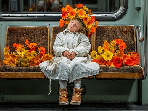 Dreaming Among Gerbera's in the Metro