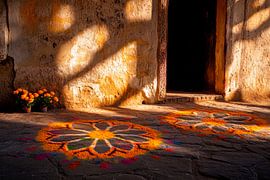 Künstlerische Eingangsgestaltung von Poster Art Shop