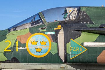 Close-up SAAB 37 Viggen van Harm-Jan Martens