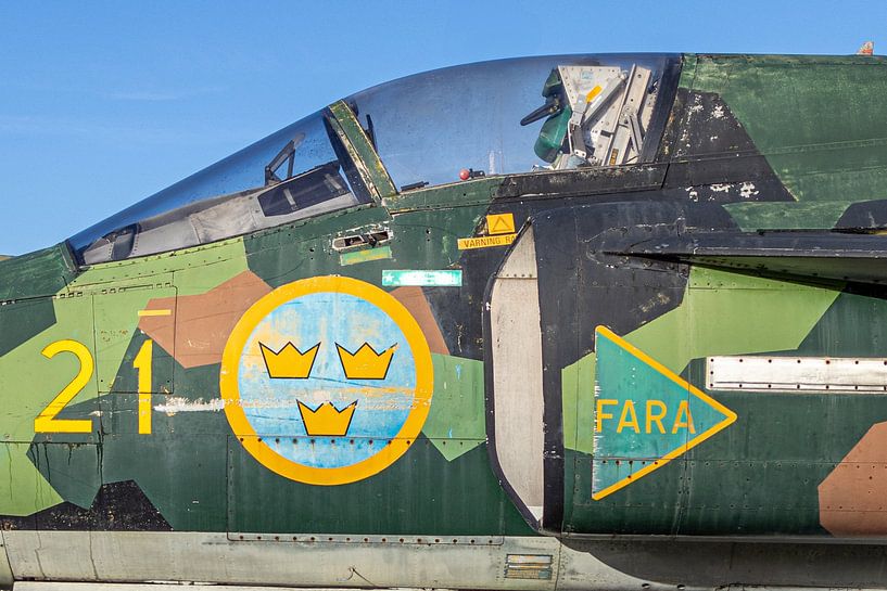 Close-up SAAB 37 Viggen by Harm-Jan Martens