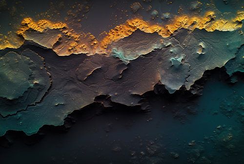 View down to the ocean