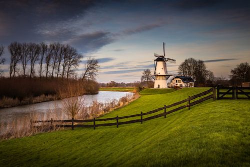 Mill De Vliender in Twilight