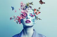 portrait, woman, surrealism 