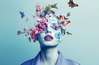 portrait, woman, surrealism 