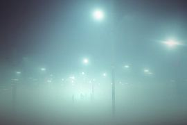 Foggy landscape along Ganga River Colour by Edgar Bonnet-behar