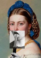 Dame mit Messer
