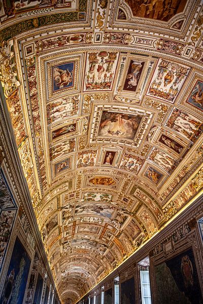 plafond in vaticaanmuseum van Eric van Nieuwland