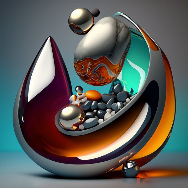 Moderne kunst 20-24 van Andreas Wemmje