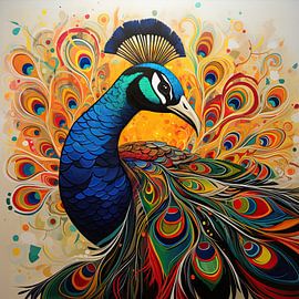 Peacock 2908 by Eye catching paintings