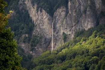 Waterfall in the Swiss alphen