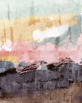 Modern abstract expressionism. Pastel colors with earthy tints. by Dina Dankers