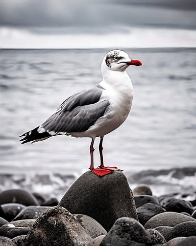 Seagull on the beach