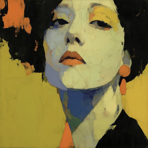 Porträt in Ocker von Cats & Dotz