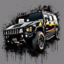 Hummer h2 splash art by kevin gorter