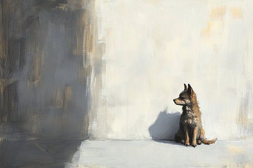 Chien | chien avec des couleurs claires