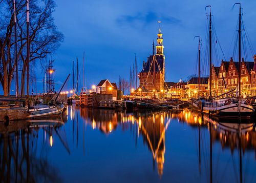 Avond in Hoorn, Nederland