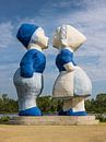 The Kissing Couple XXXL in Amsterdam Nederland van Marga Vroom thumbnail
