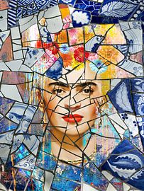 Frida in mosaic by Ingrid van der Meer