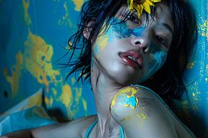 Porträt mit Van-Gogh-Einfluss