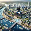 Cologne - Futuristic Cities von Eric Nagel