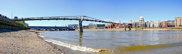 River Thames with Millenium bridge,