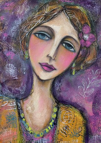 Female portrait in Vivid Colours | Woman with Colourful Accents