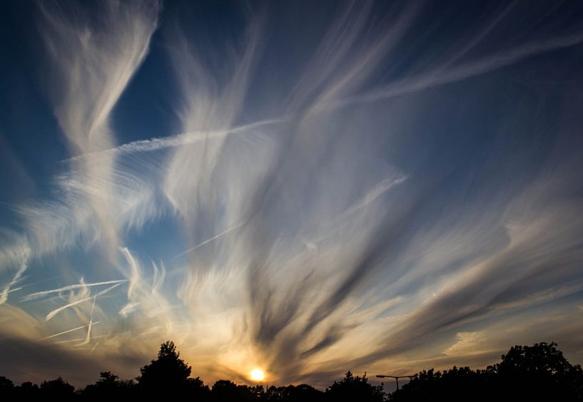 Zomerse zonsondergang von Peter Hooijmeijer