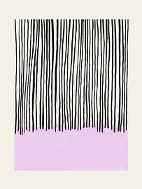 Black Stripes in Lilac by Bohomadic Studio