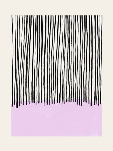 Rayures noires en lilas