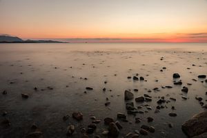 Sonnenaufgang über dem Mittelmeer.