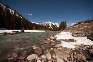 Rivière au Canada près de Jasper sur Ramon Bovenlander